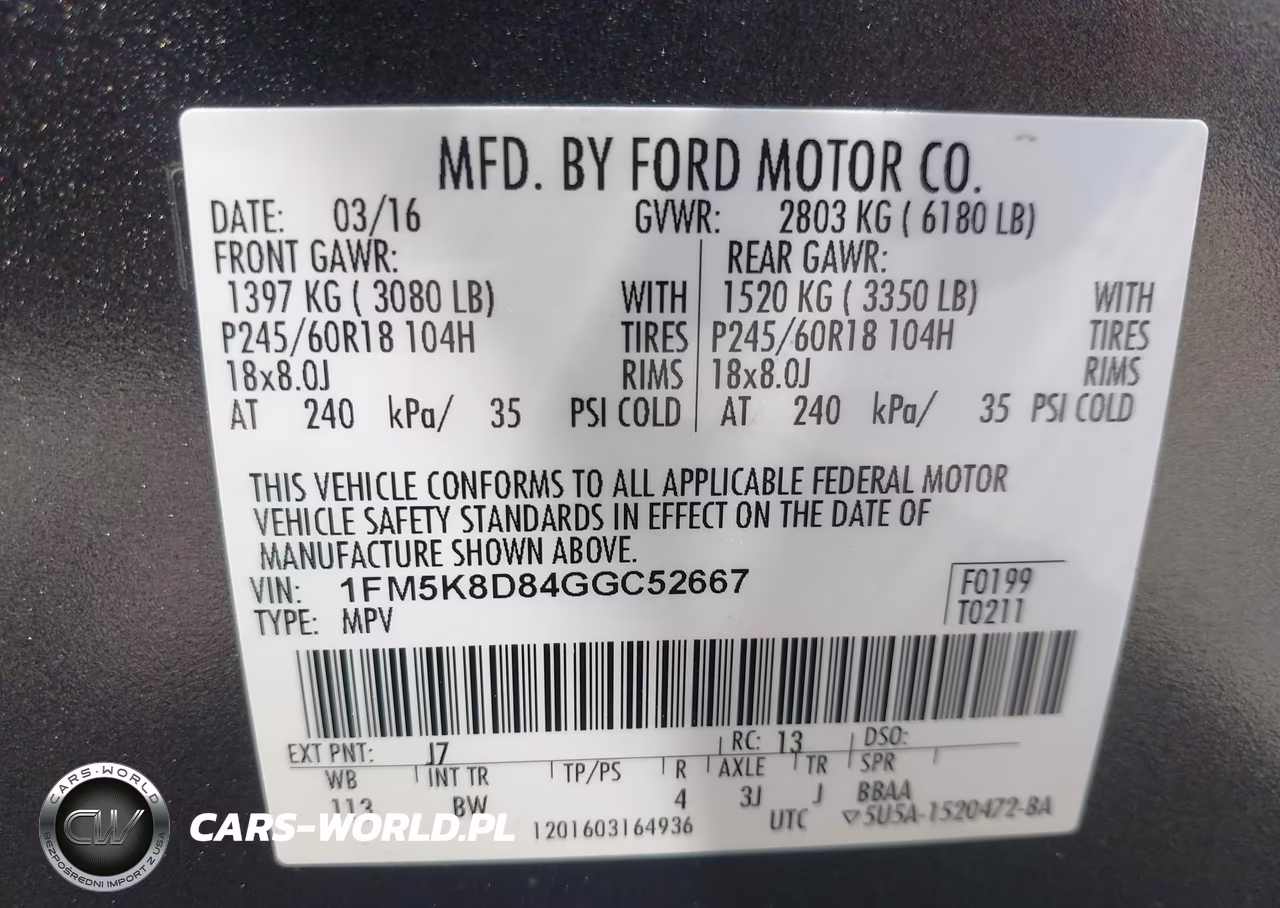 2016 Ford Explorer Xlt VIN:1FM5K8D84GGC52667 - 9