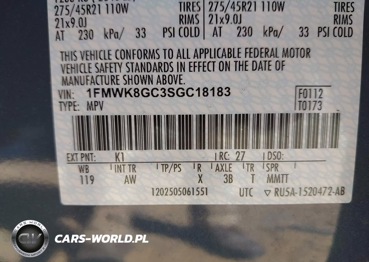 2025 Ford Explorer St VIN:1FMWK8GC3SGC18183 - 9