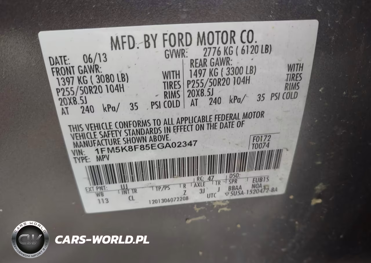 2014 Ford Explorer Limited VIN:1FM5K8F85EGA02347 - 9