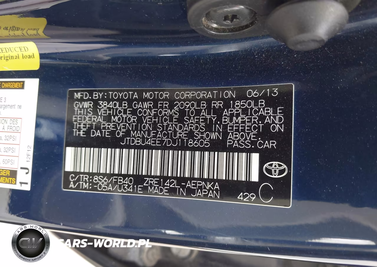 2013 Toyota Corolla Le VIN:JTDBU4EE7DJ118605 - 9