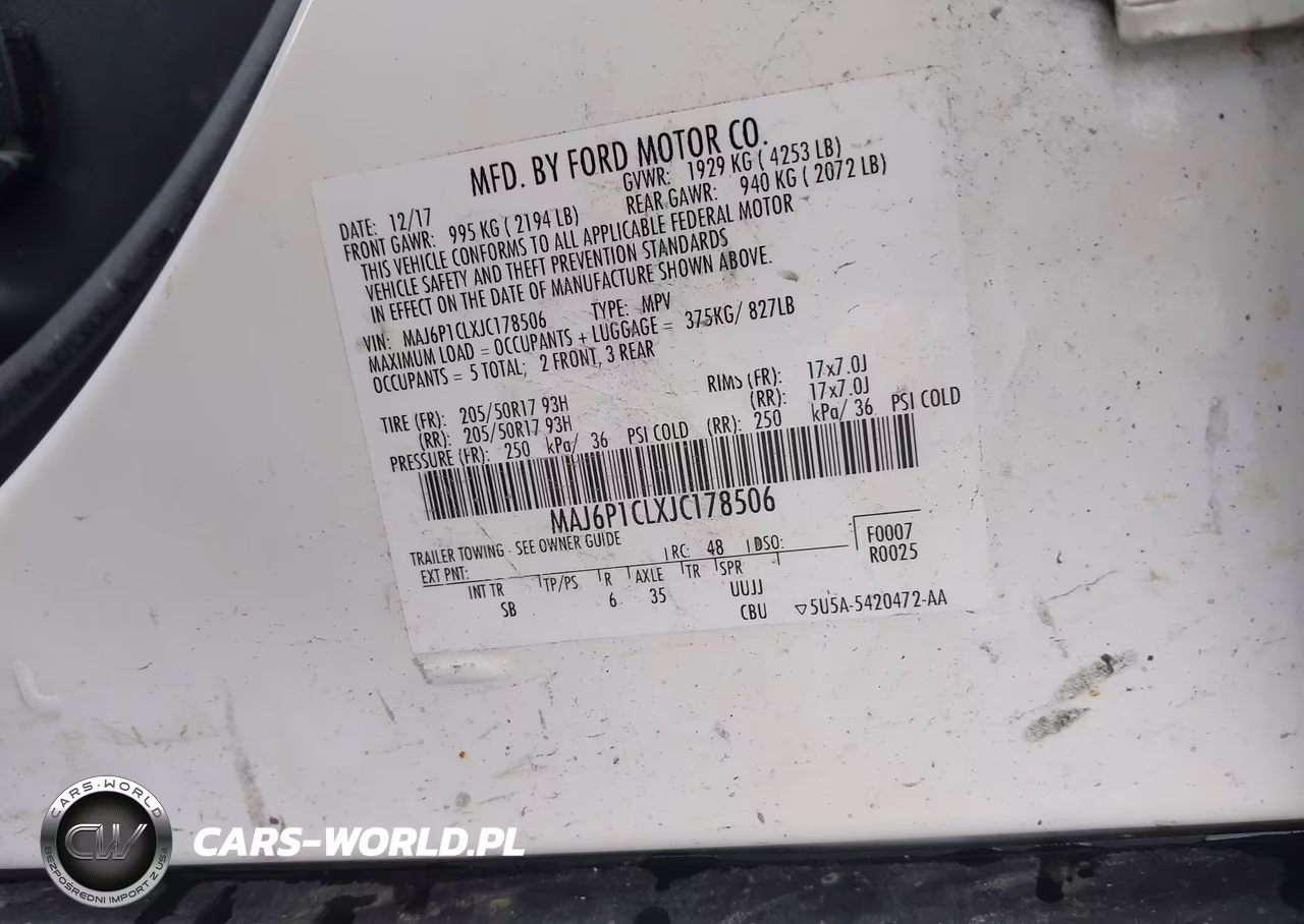 2018 Ford Ecosport Ses VIN:MAJ6P1CLXJC178506 - 9