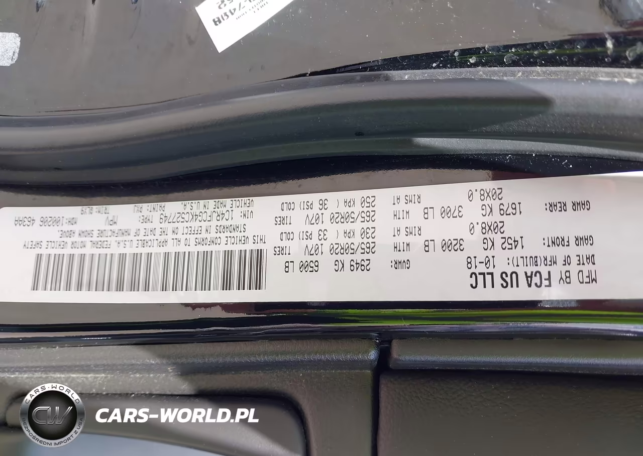 2019 Jeep Grand Cherokee High Altitude 4X4 VIN:1C4RJFCG4KC527749 - 9