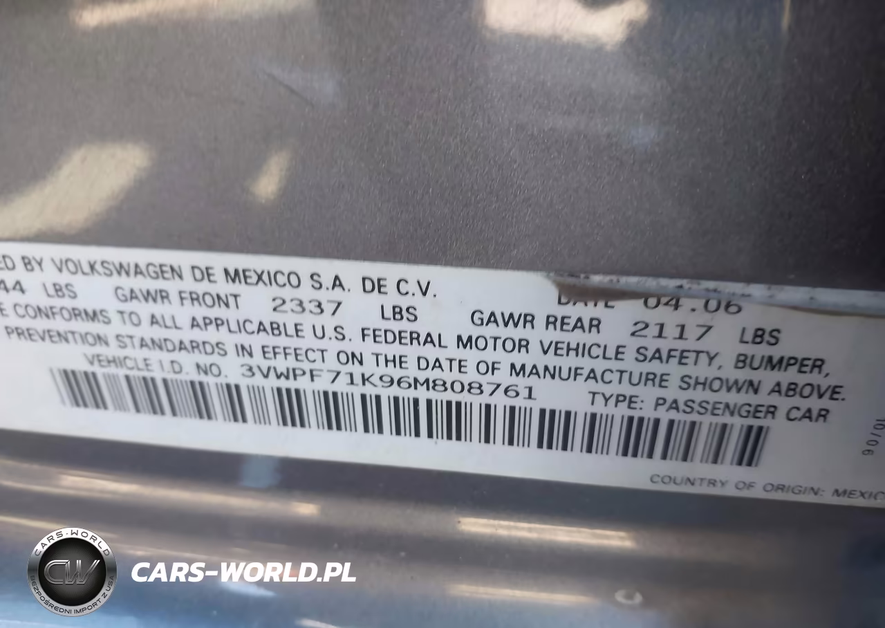 2006 Volkswagen Jetta Value Edition VIN:3VWPF71K96M808761 - 9