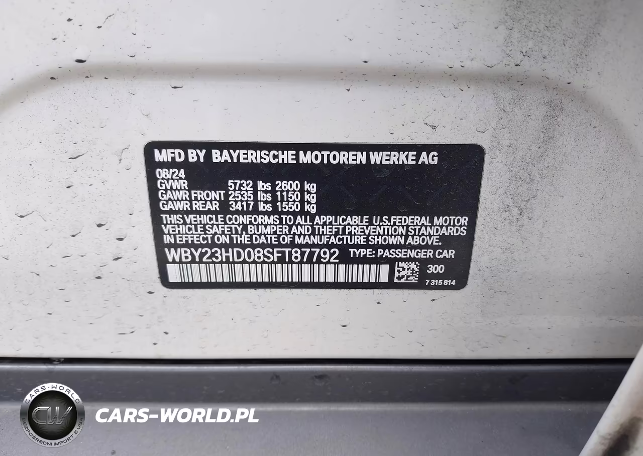 2025 BMW I4 Gran Coupe Edrive40 VIN:WBY23HD08SFT87792 - 9