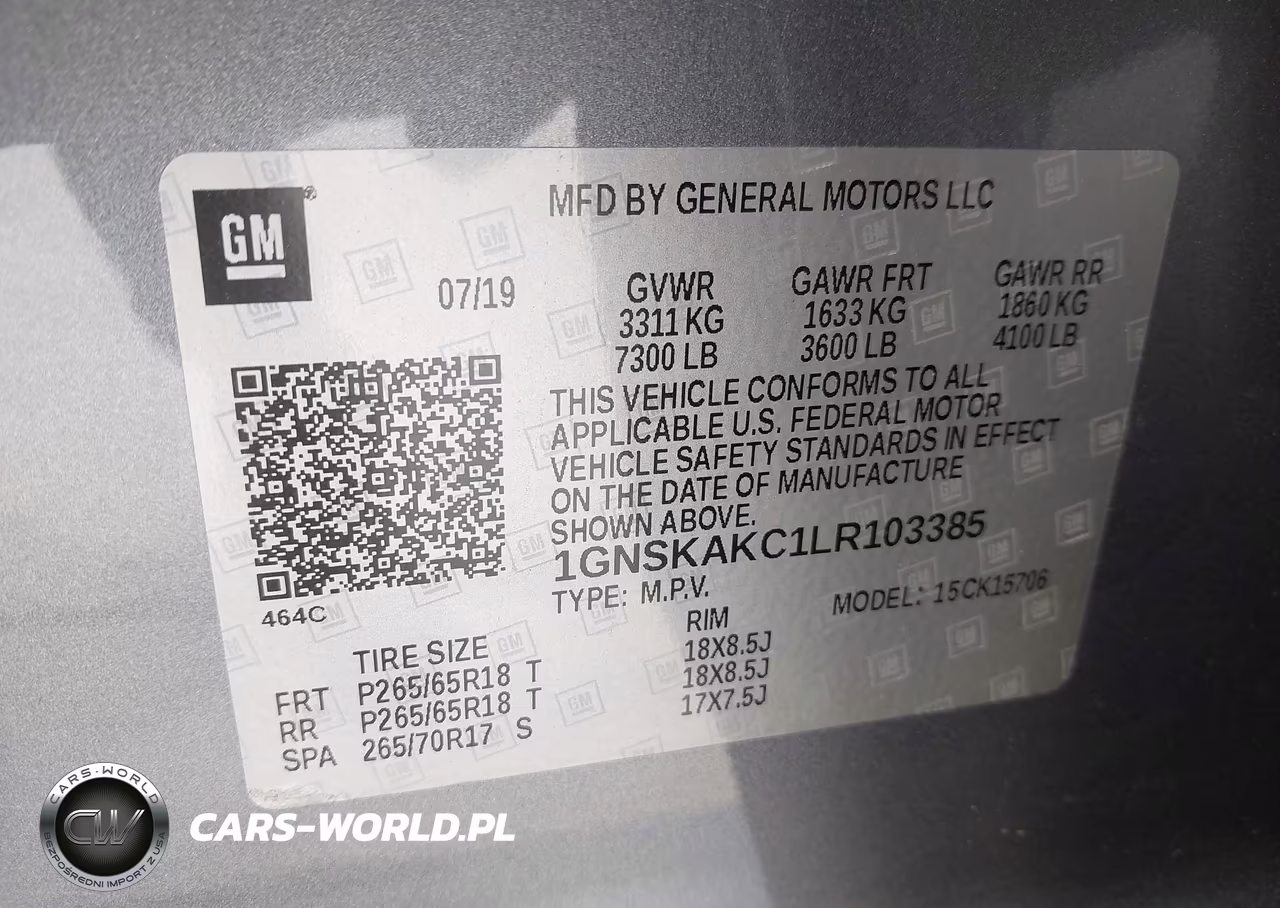 2020 Chevrolet Tahoe 4Wd Ls VIN:1GNSKAKC1LR103385 - 9
