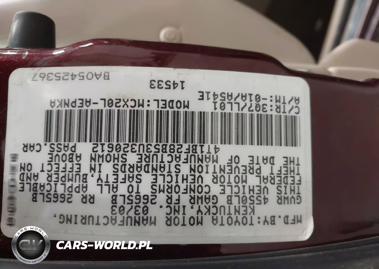 2003 Toyota Avalon Xl-Xls VIN:4T1BF28B53U320612 - 9