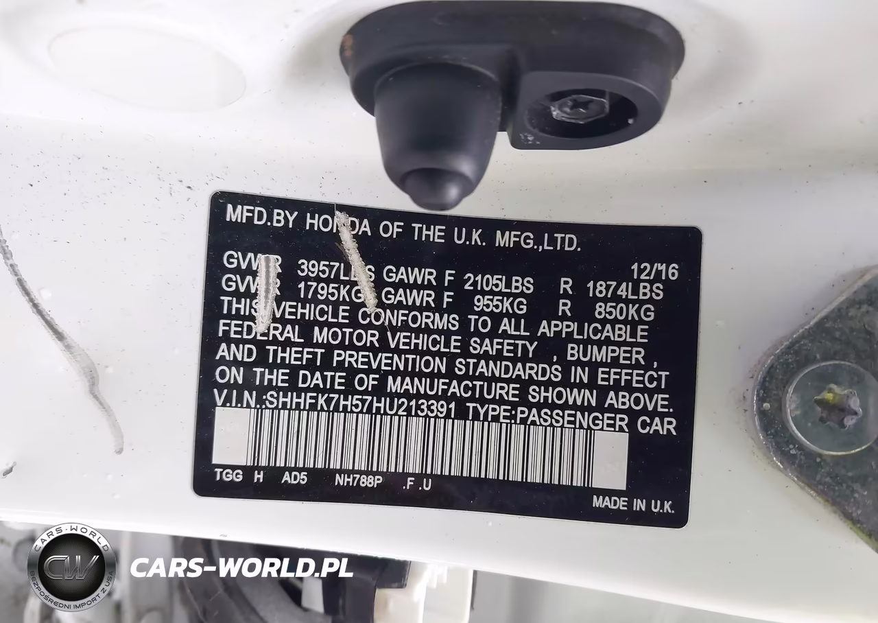 2017 Honda Civic Ex VIN:SHHFK7H57HU213391 - 9