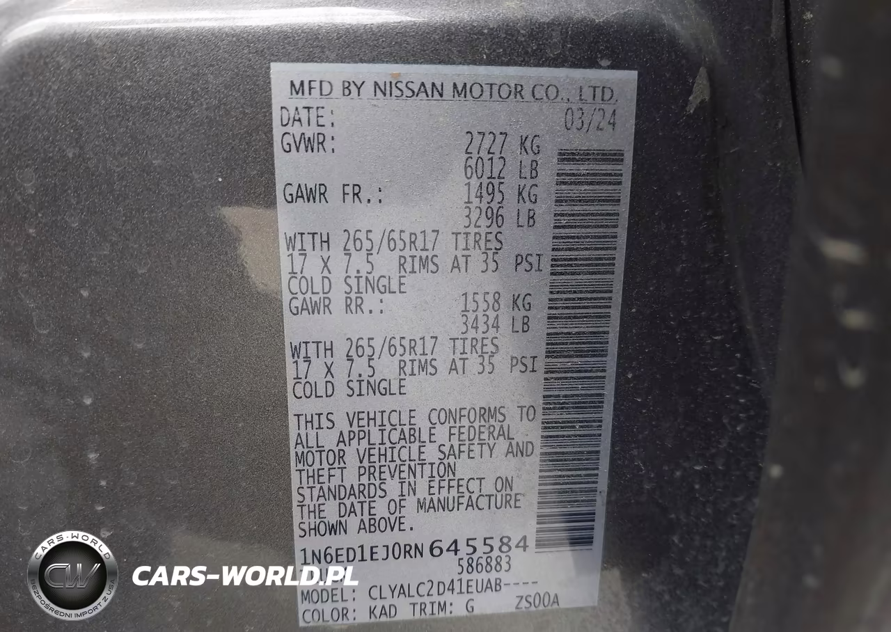 2024 Nissan Frontier Sv 4X2 VIN:1N6ED1EJ0RN645584 - 9