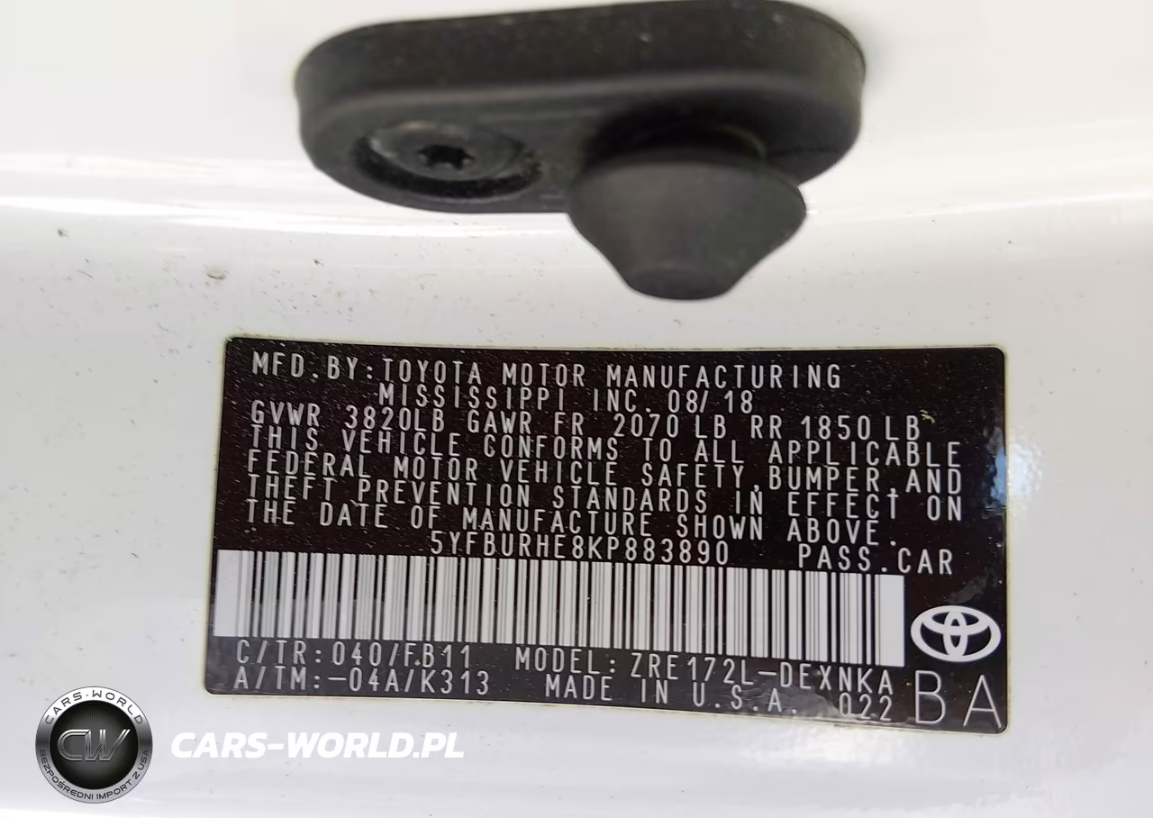 2019 Toyota Corolla Le VIN:5YFBURHE8KP883890 - 9