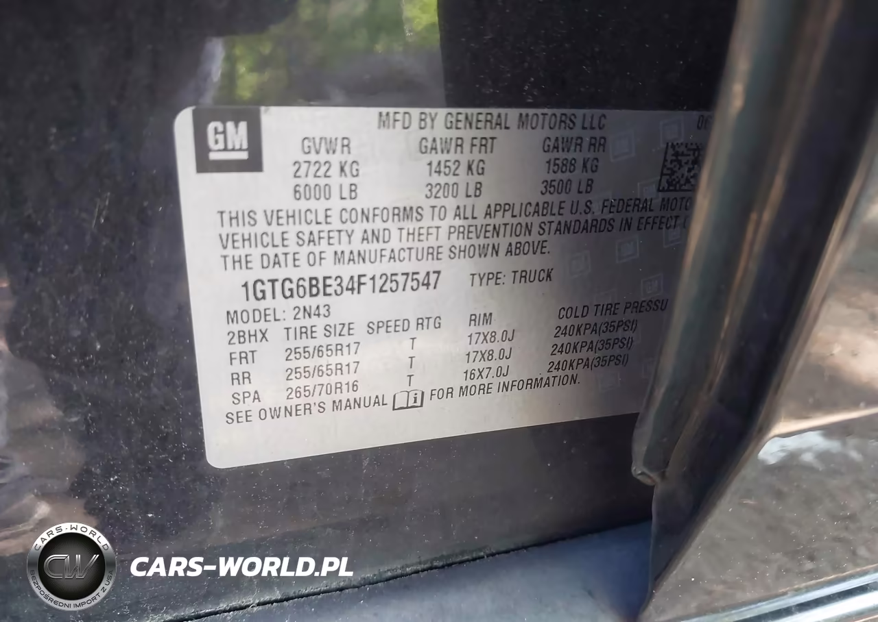 2015 GMC Canyon Sle VIN:1GTG6BE34F1257547 - 9