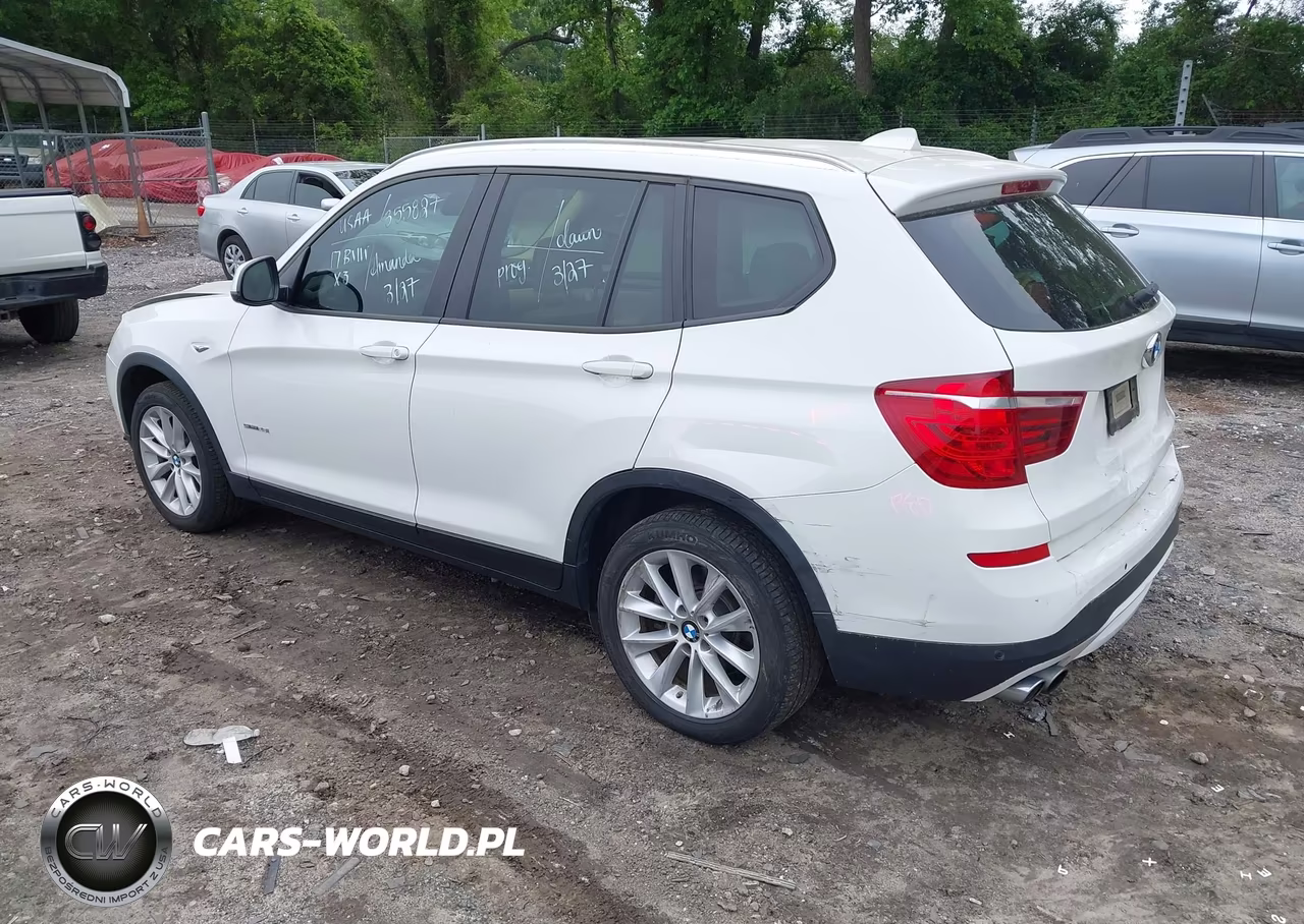 2017 BMW X3 Sdrive28I VIN:5UXWZ7C38H0X43031 - 3
