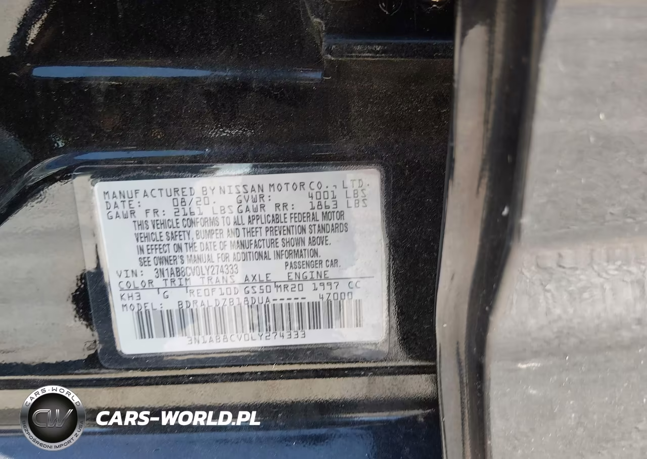 2020 Nissan Sentra Sv Xtronic Cvt VIN:3N1AB8CV0LY274333 - 9