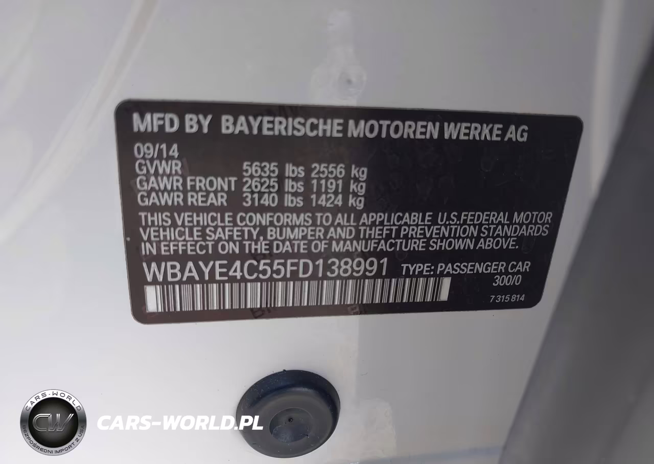 2015 BMW 740Li VIN:WBAYE4C55FD138991 - 9
