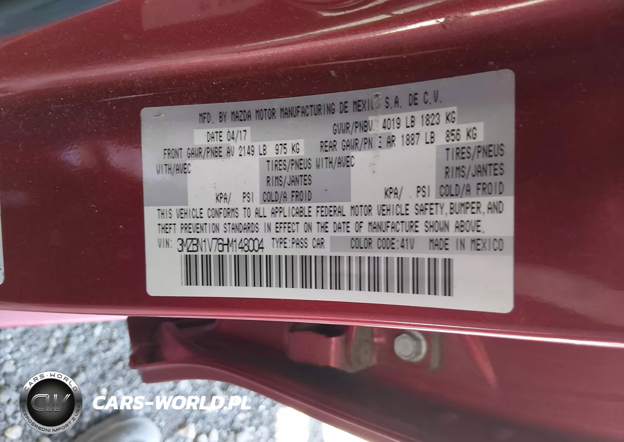 2017 Mazda Mazda3 Touring VIN:3MZBN1V76HM148004 - 9