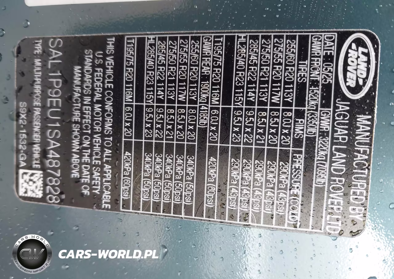 2025 Land Rover Range Rover Sport P360 Se VIN:SAL1P9EU1SA487828 - 9