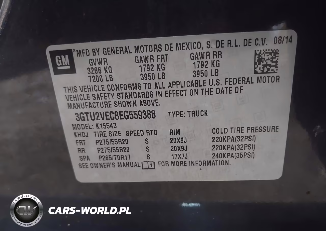 2014 GMC Sierra 1500 Slt VIN:3GTU2VEC8EG559388 - 9