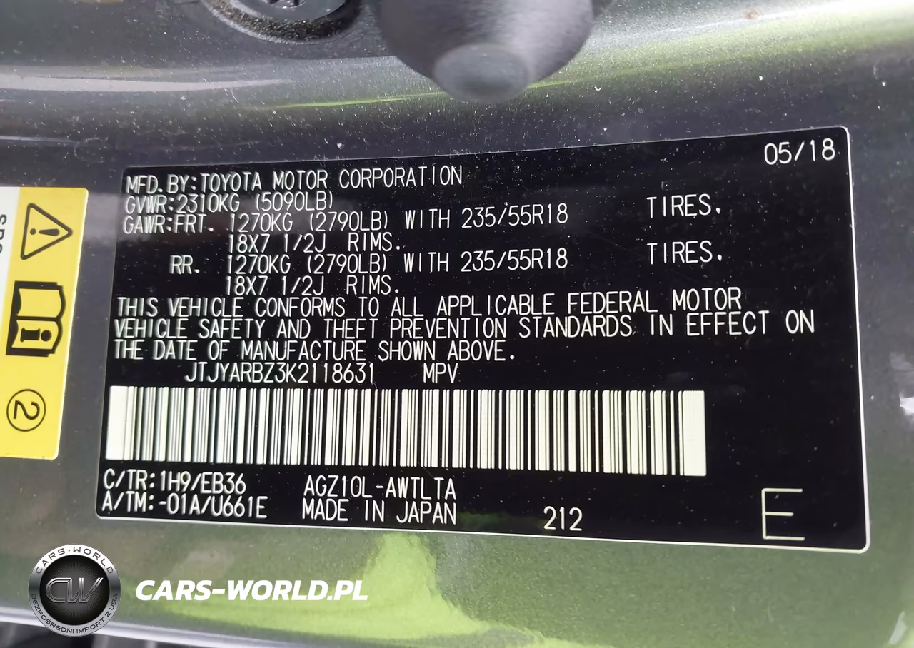 2019 Lexus Nx 300 F Sport VIN:JTJYARBZ3K2118631 - 9