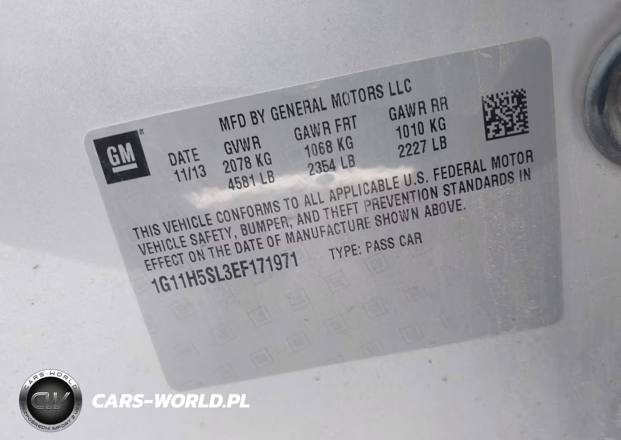 2014 Chevrolet Malibu 1Lz VIN:1G11H5SL3EF171971 - 9