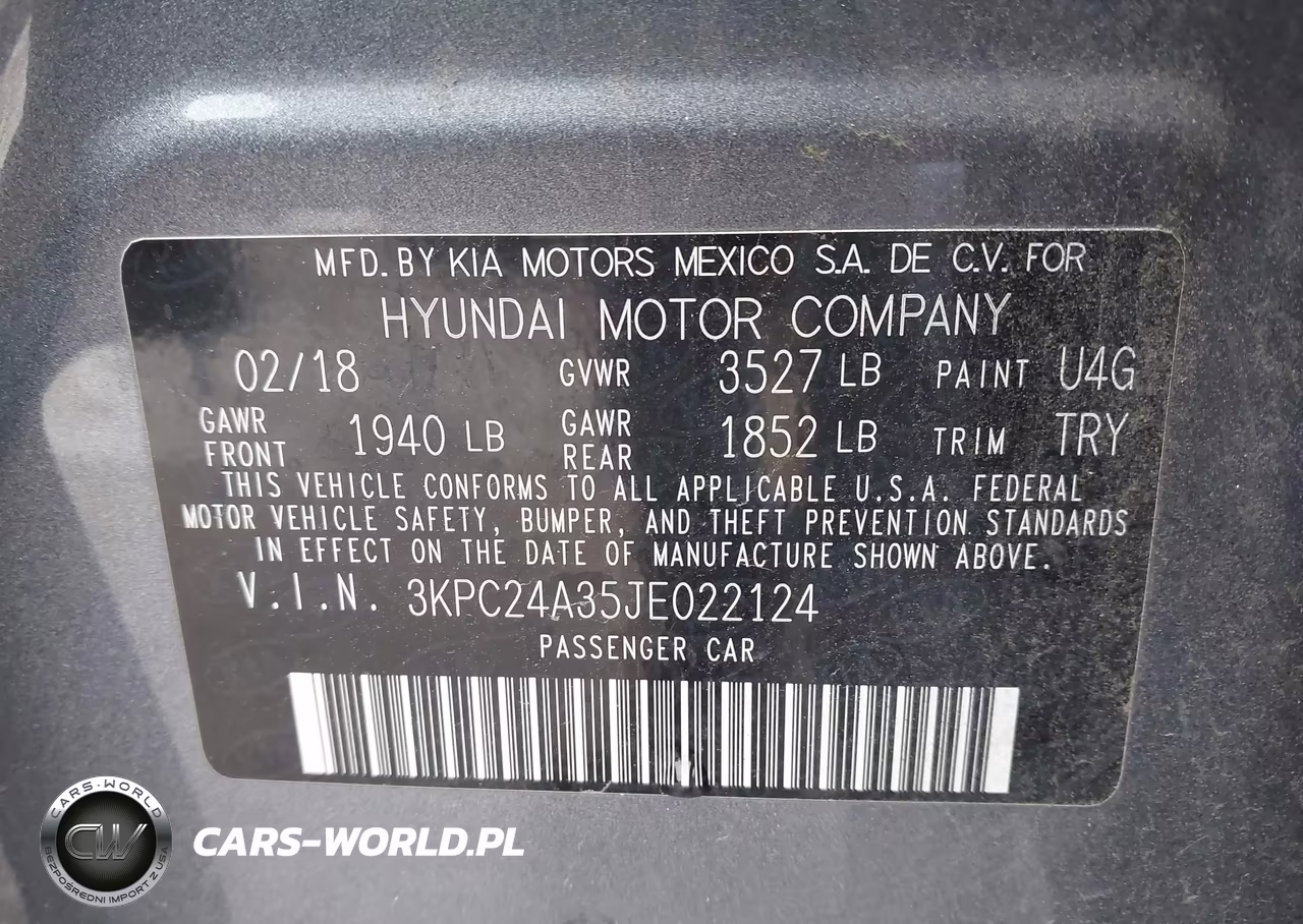 2018 Hyundai Accent Sel VIN:3KPC24A35JE022124 - 9