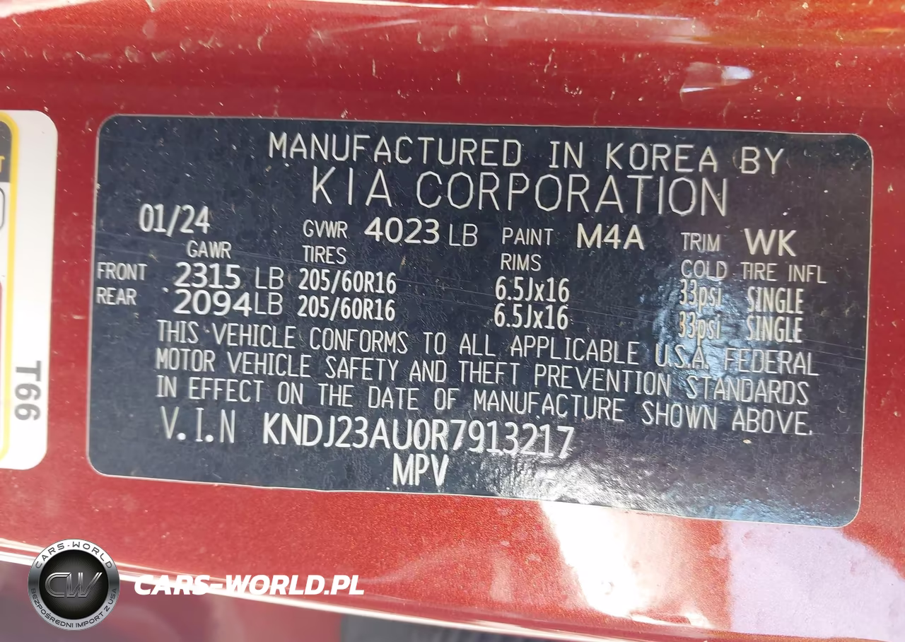 2024 Kia Soul Lx VIN:KNDJ23AU0R7913217 - 9