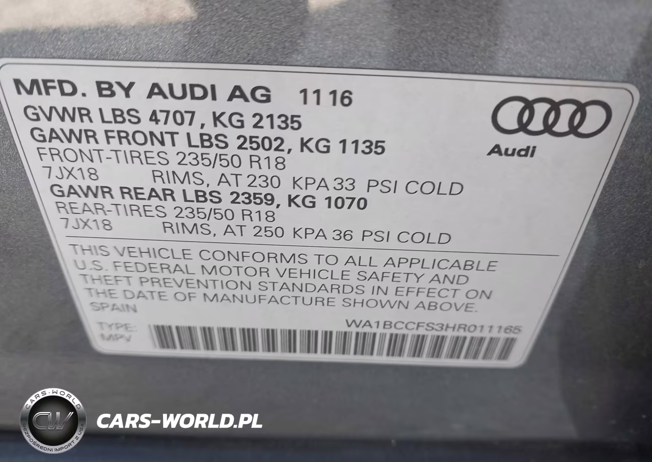 2017 Audi Q3 2.0T Premium VIN:WA1BCCFS3HR011165 - 9