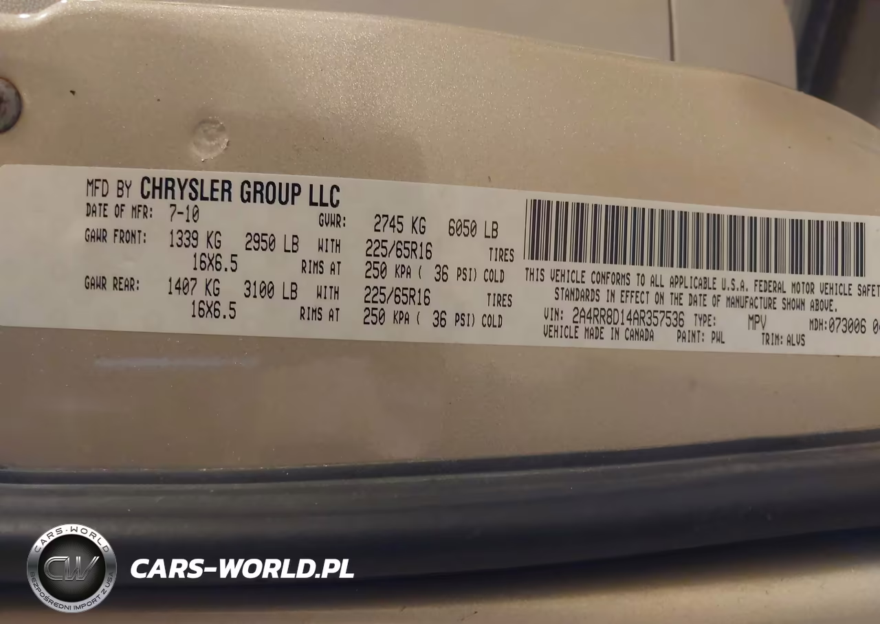 2010 Chrysler Town & Country Touring Plus VIN:2A4RR8D14AR357536 - 9