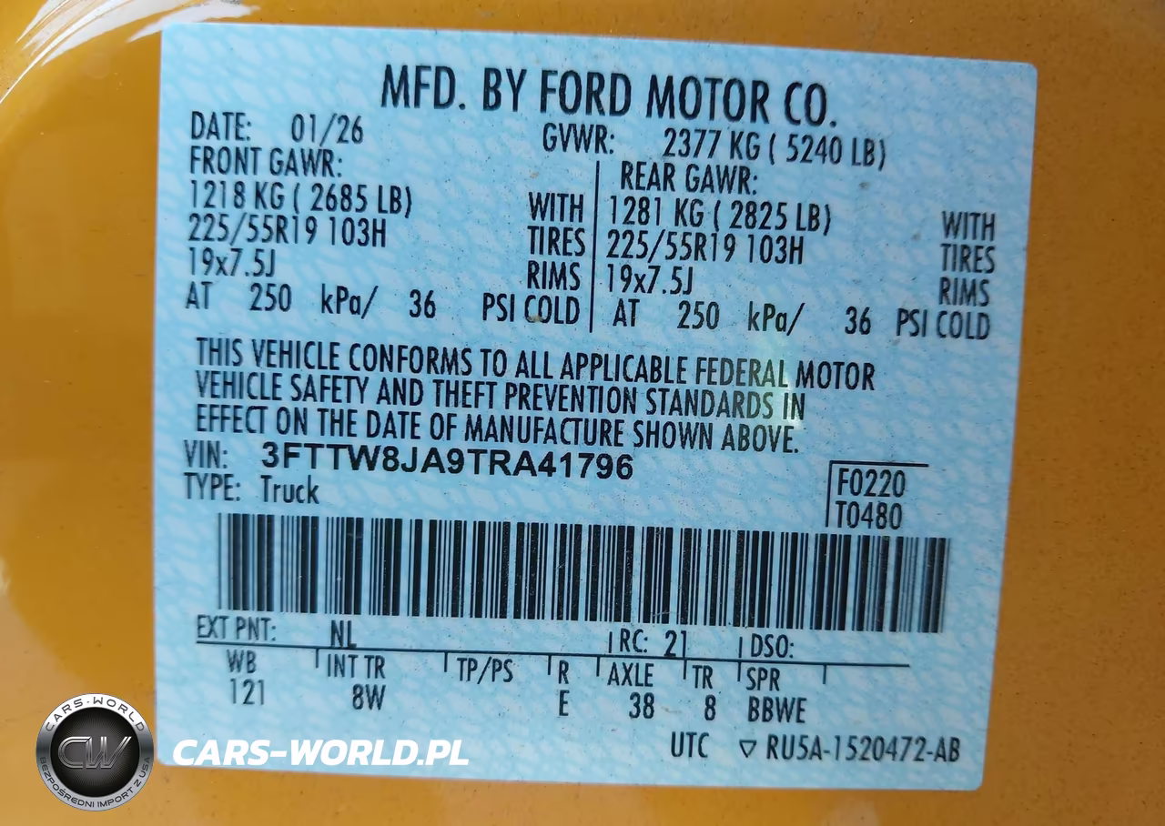 2026 Ford Maverick Xlt VIN:3FTTW8JA9TRA41796 - 9
