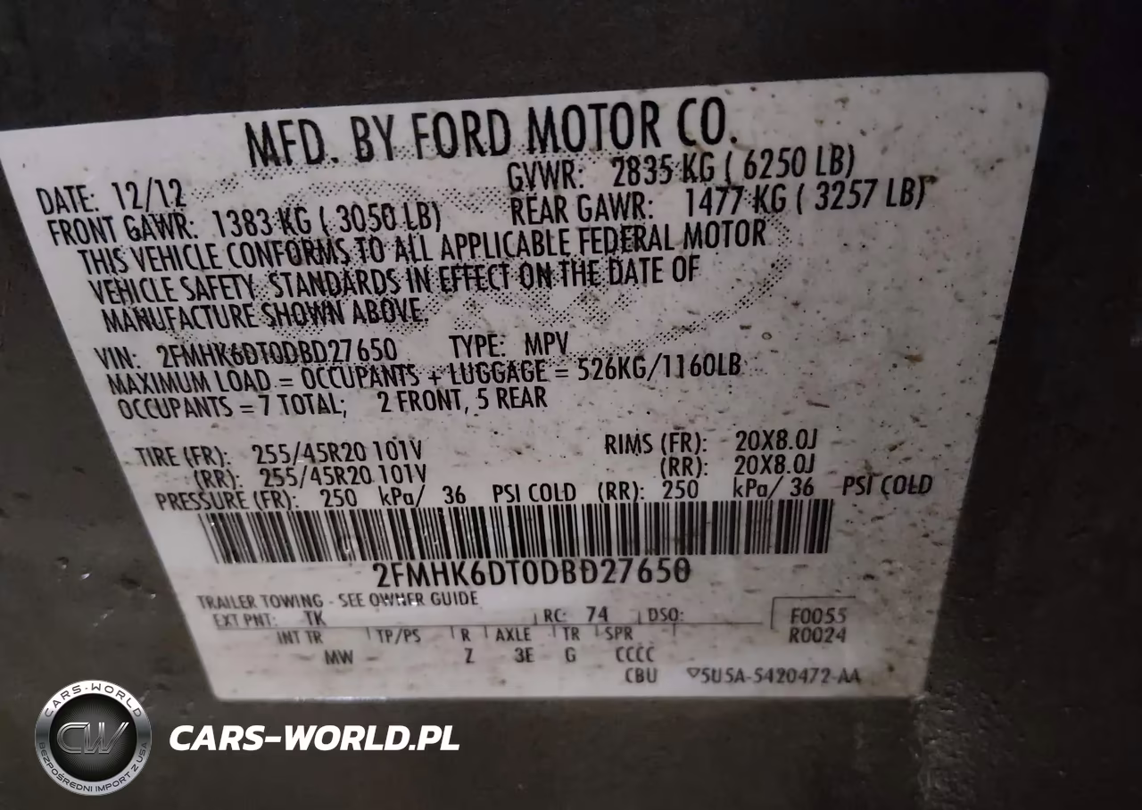2013 Ford Flex Limited VIN:2FMHK6DT0DBD27650 - 9
