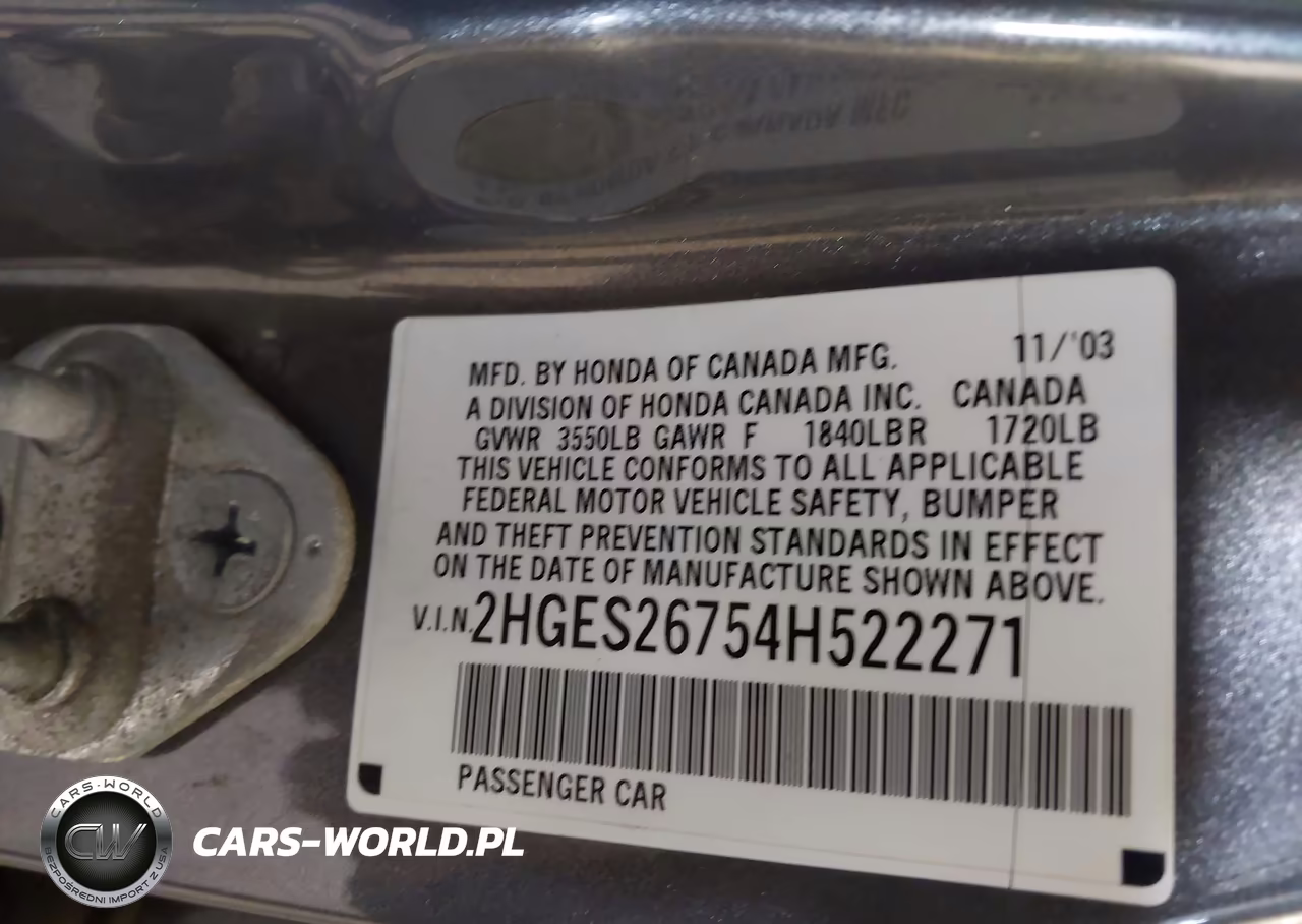 2004 Honda Civic Ex VIN:2HGES26754H522271 - 9