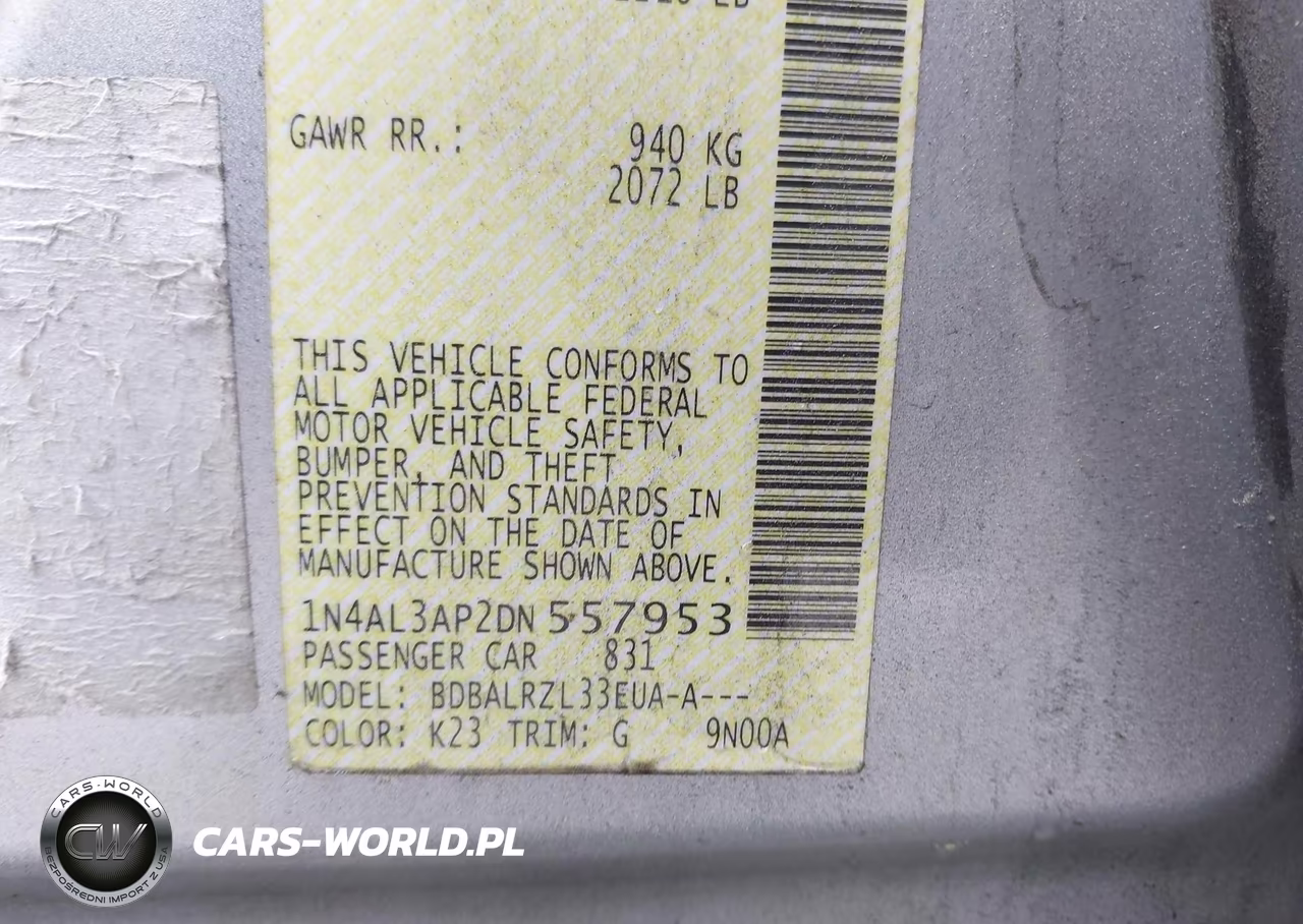 2013 Nissan Altima 2.5 S VIN:1N4AL3AP2DN557953 - 9