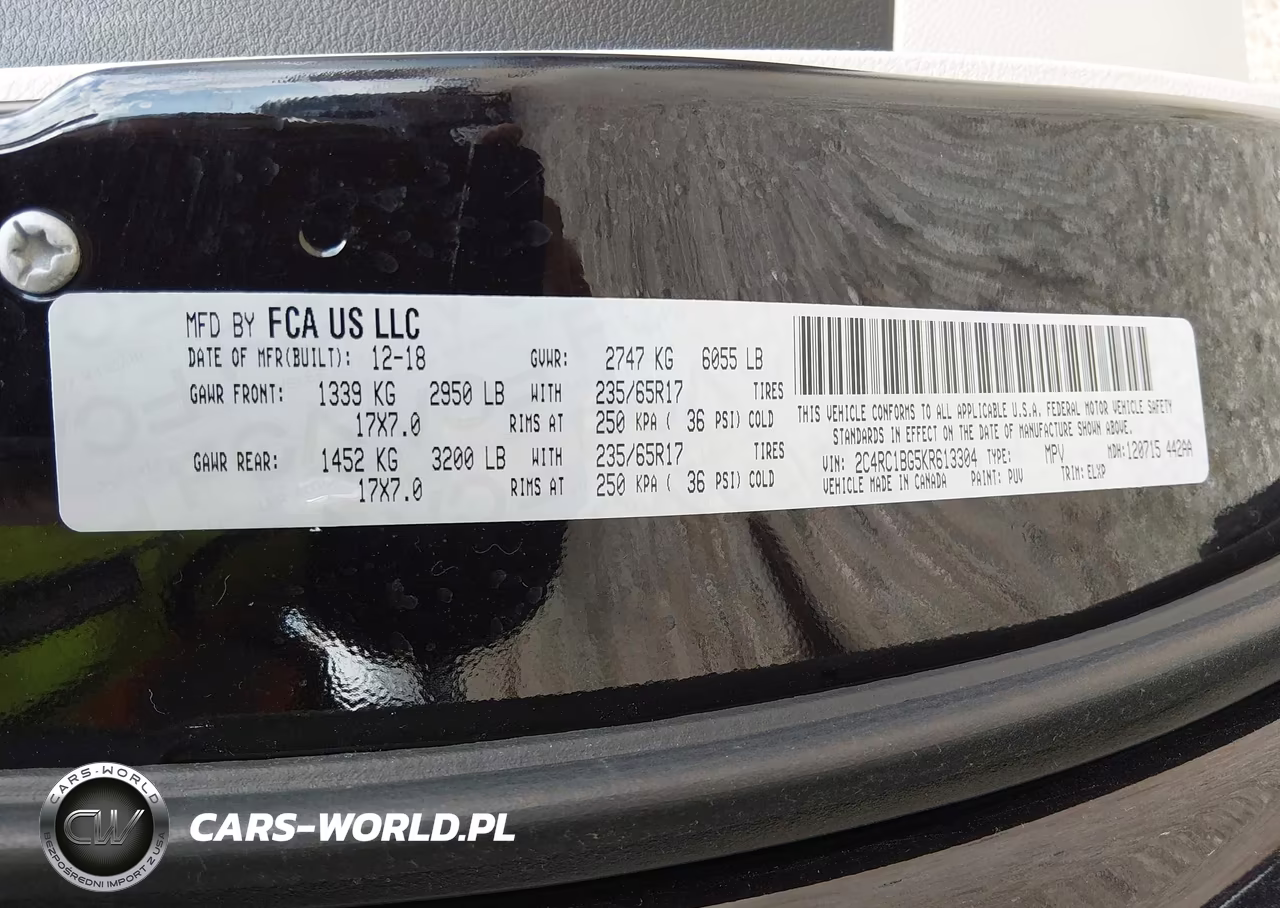 2019 Chrysler Pacifica Touring L VIN:2C4RC1BG5KR613304 - 9