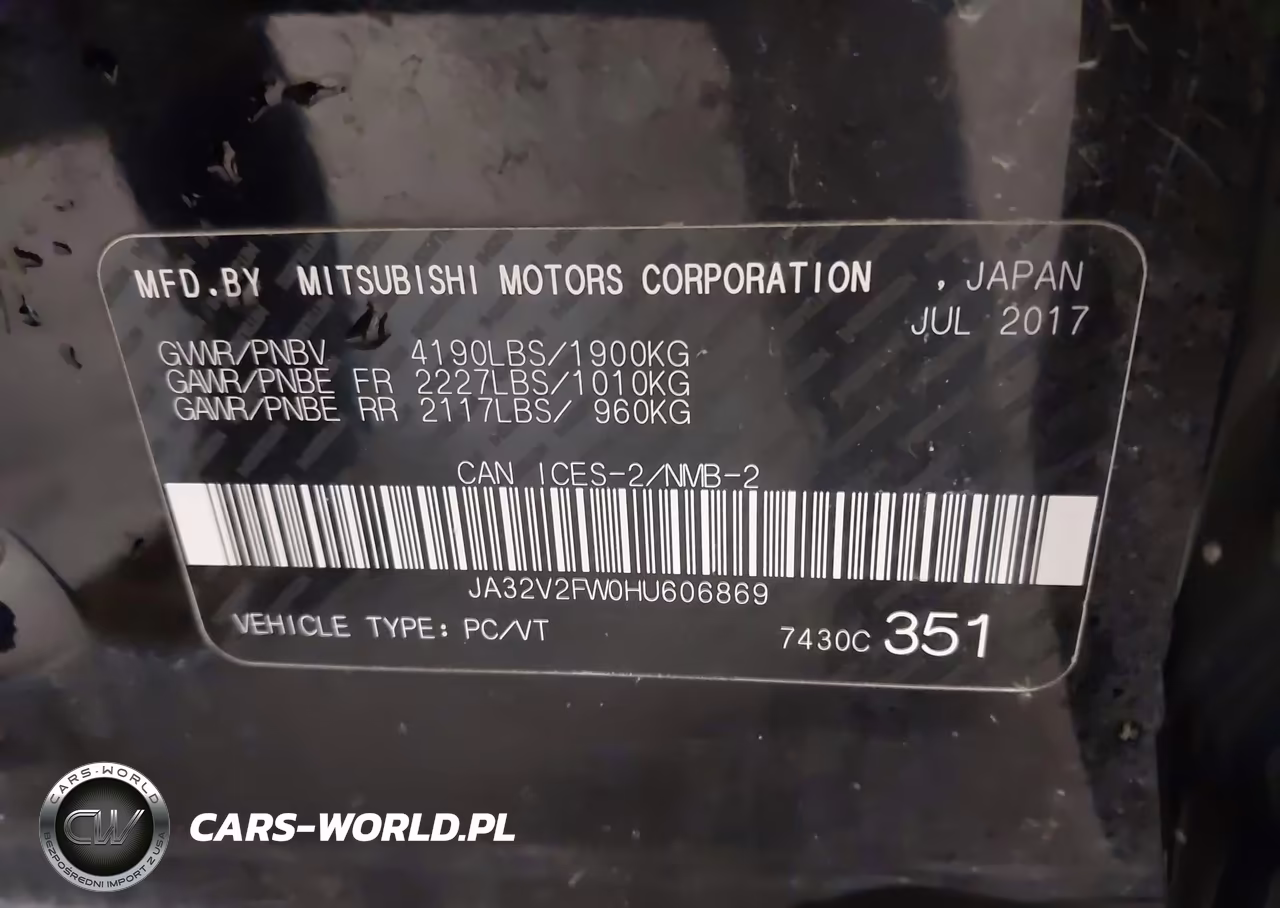 2017 Mitsubishi Lancer Es-Se-Sel VIN:JA32V2FW0HU606869 - 9