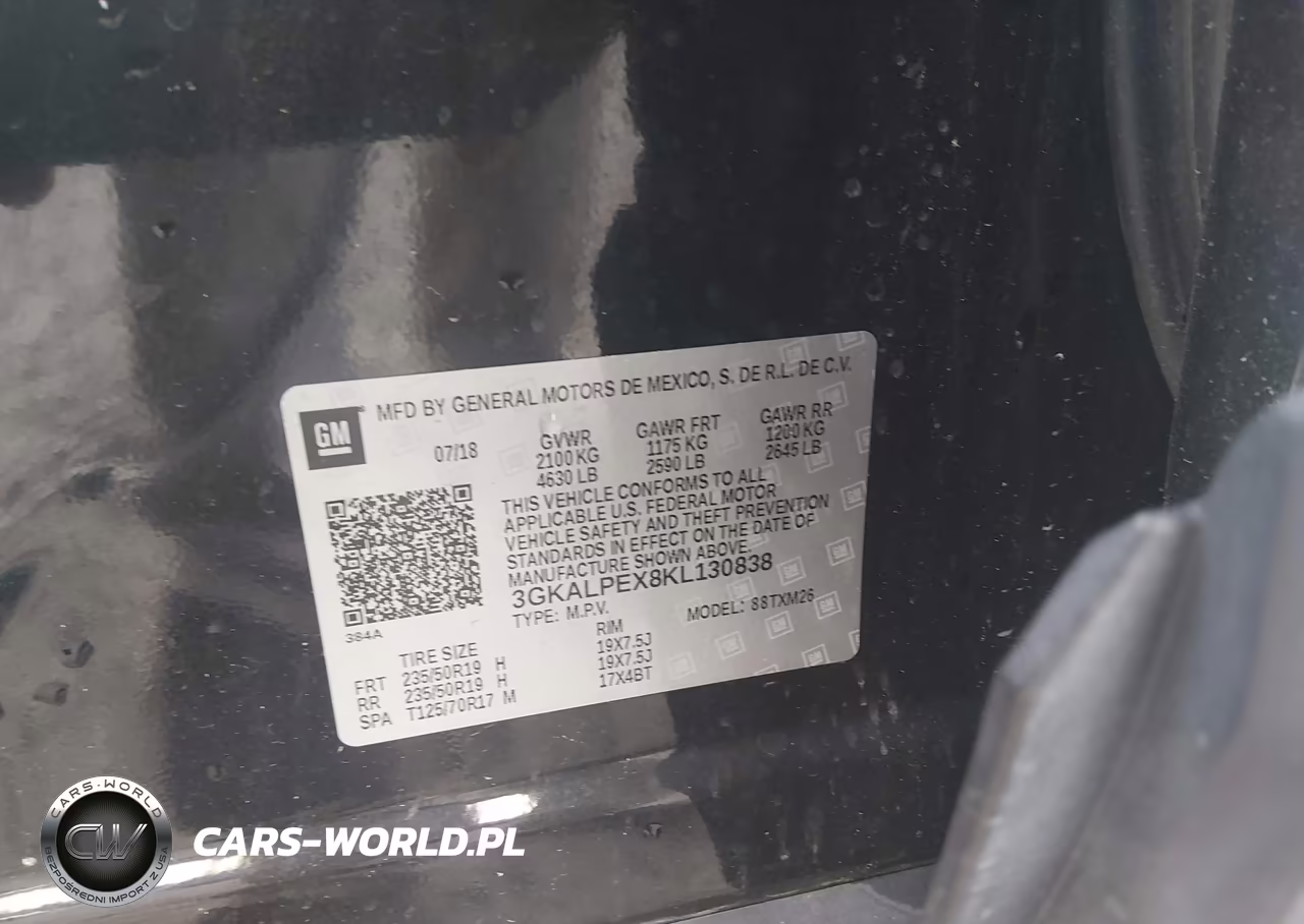 2019 GMC Terrain Slt VIN:3GKALPEX8KL130838 - 9