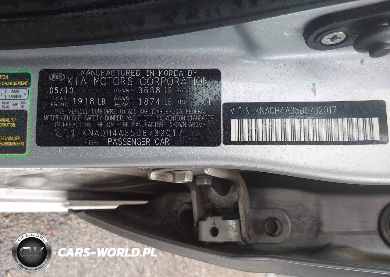 2011 Kia Rio Lx VIN:KNADH4A35B6732017 - 9