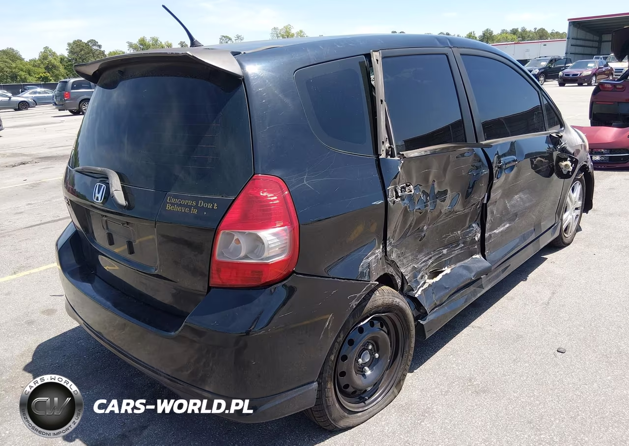2007 Honda Fit Sport VIN:JHMGD38677S037508 - 4