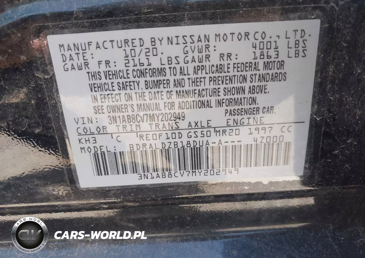 2021 Nissan Sentra Sv Xtronic Cvt VIN:3N1AB8CV7MY202949 - 9
