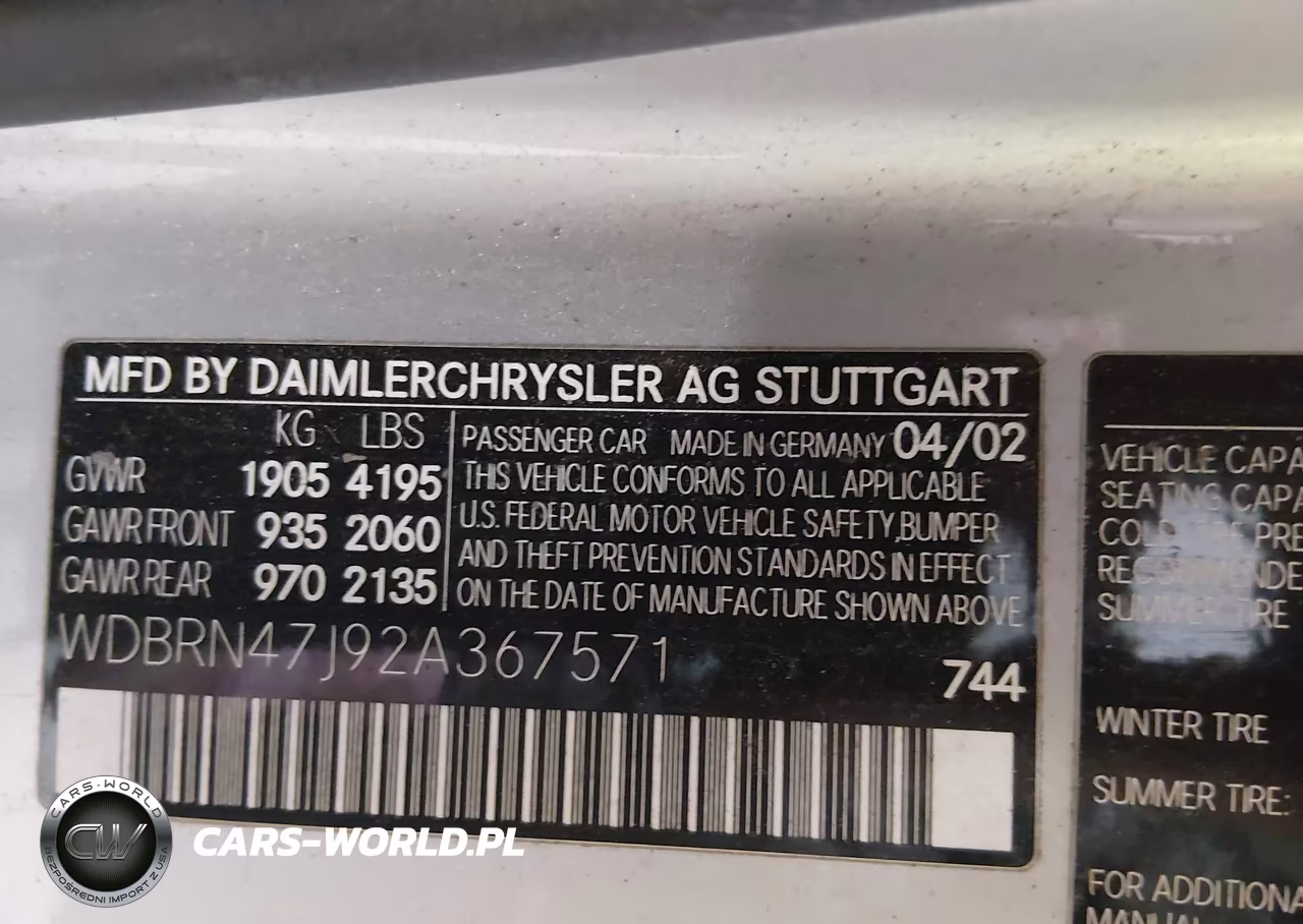 2002 Mercedes-Benz C 230K Sport Coupe VIN:WDBRN47J92A367571 - 9