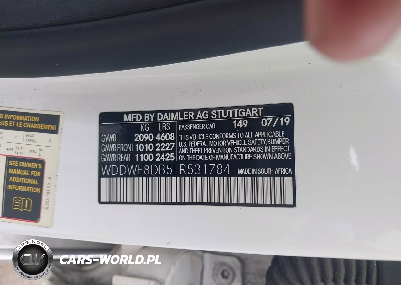 2020 Mercedes-Benz C 300 VIN:WDDWF8DB5LR531784 - 9