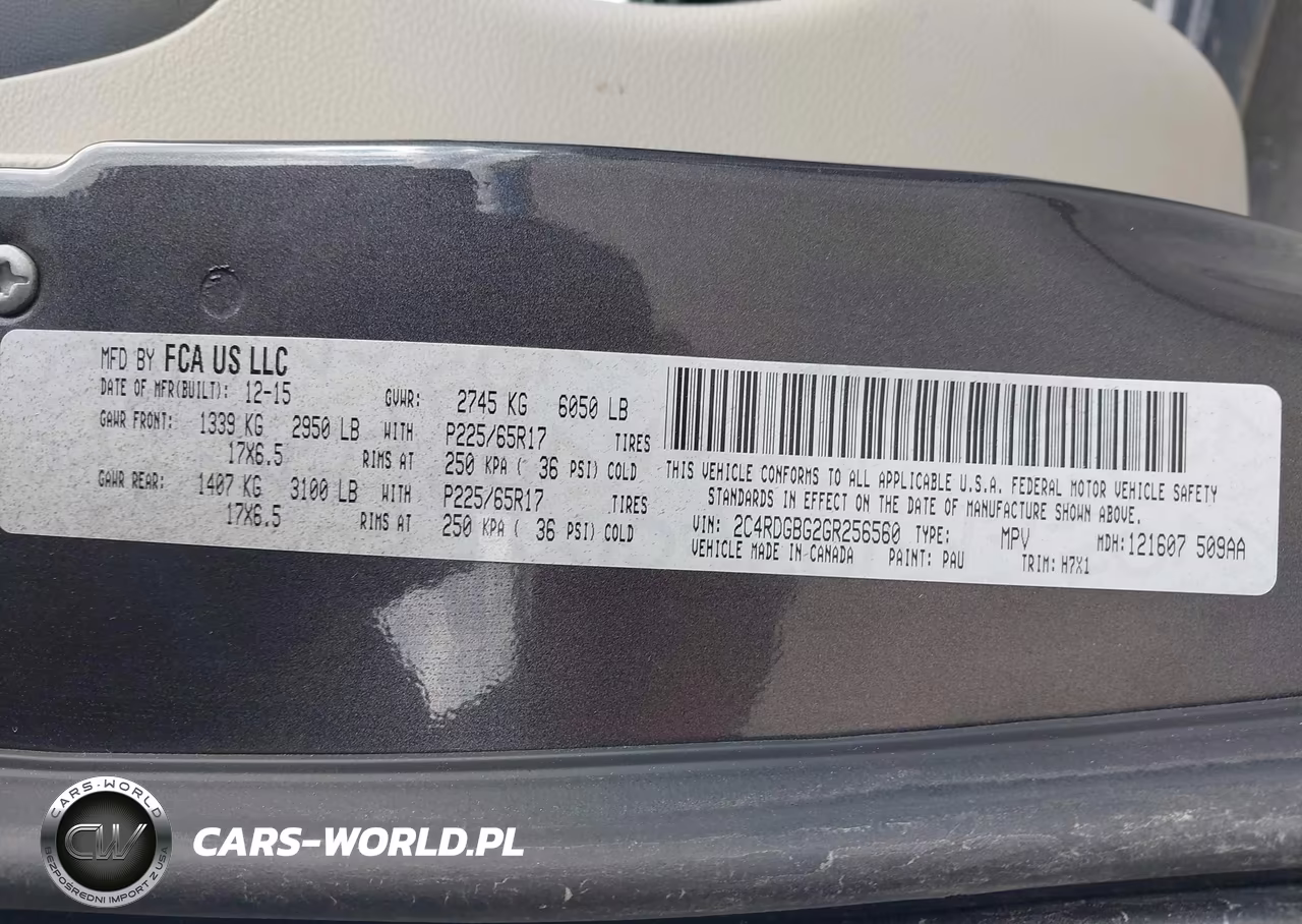 2016 Dodge Grand Caravan American Value Pkg VIN:2C4RDGBG2GR256560 - 9