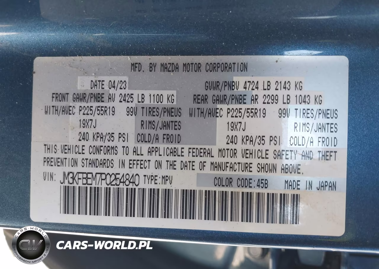 2023 Mazda Cx-5 2.5 S Premium Plus VIN:JM3KFBEM7P0254840 - 9