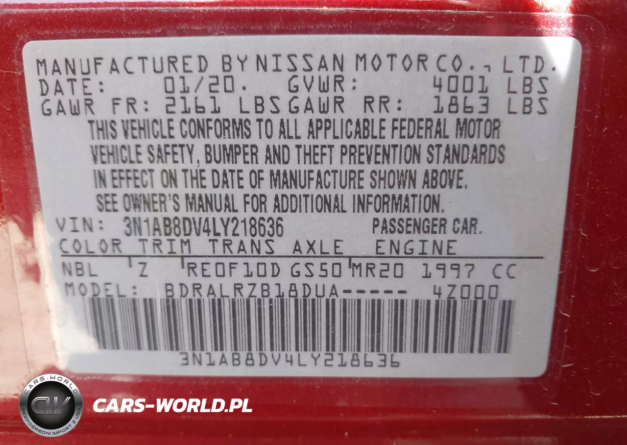 2020 Nissan Sentra Sr Xtronic Cvt VIN:3N1AB8DV4LY218636 - 9