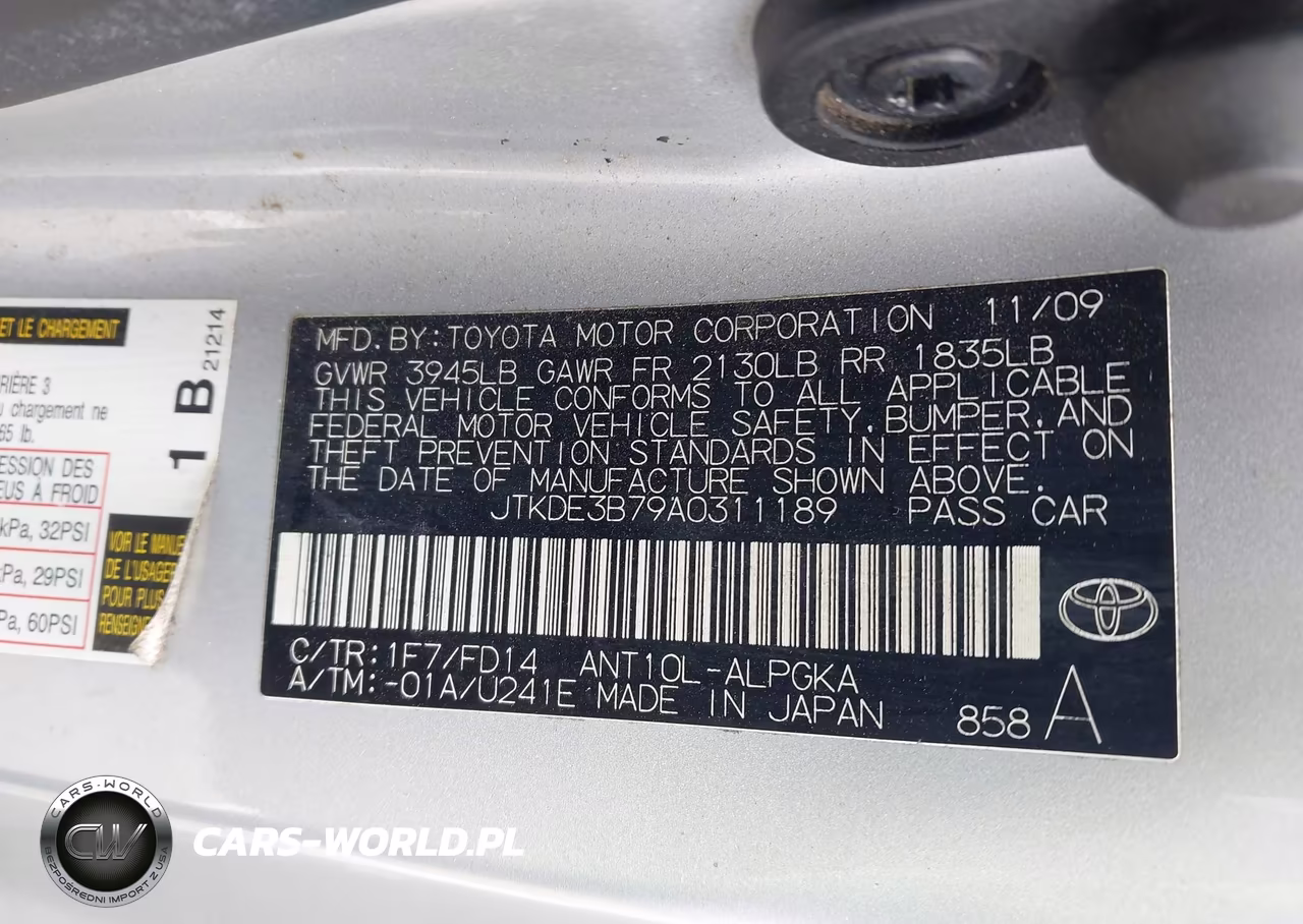 2010 Scion Tc VIN:JTKDE3B79A0311189 - 9