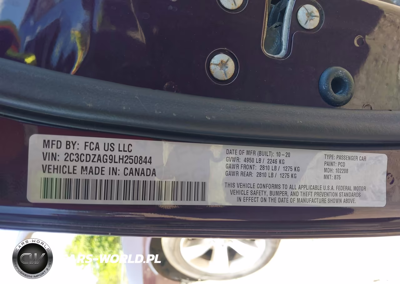 2020 Dodge Challenger Sxt VIN:2C3CDZAG9LH250844 - 9