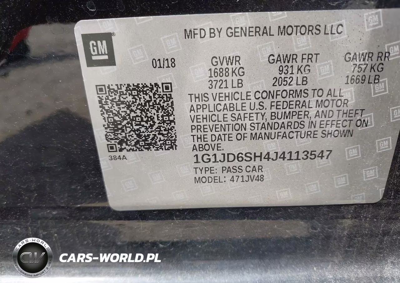 2018 Chevrolet Sonic Lt Auto VIN:1G1JD6SH4J4113547 - 9
