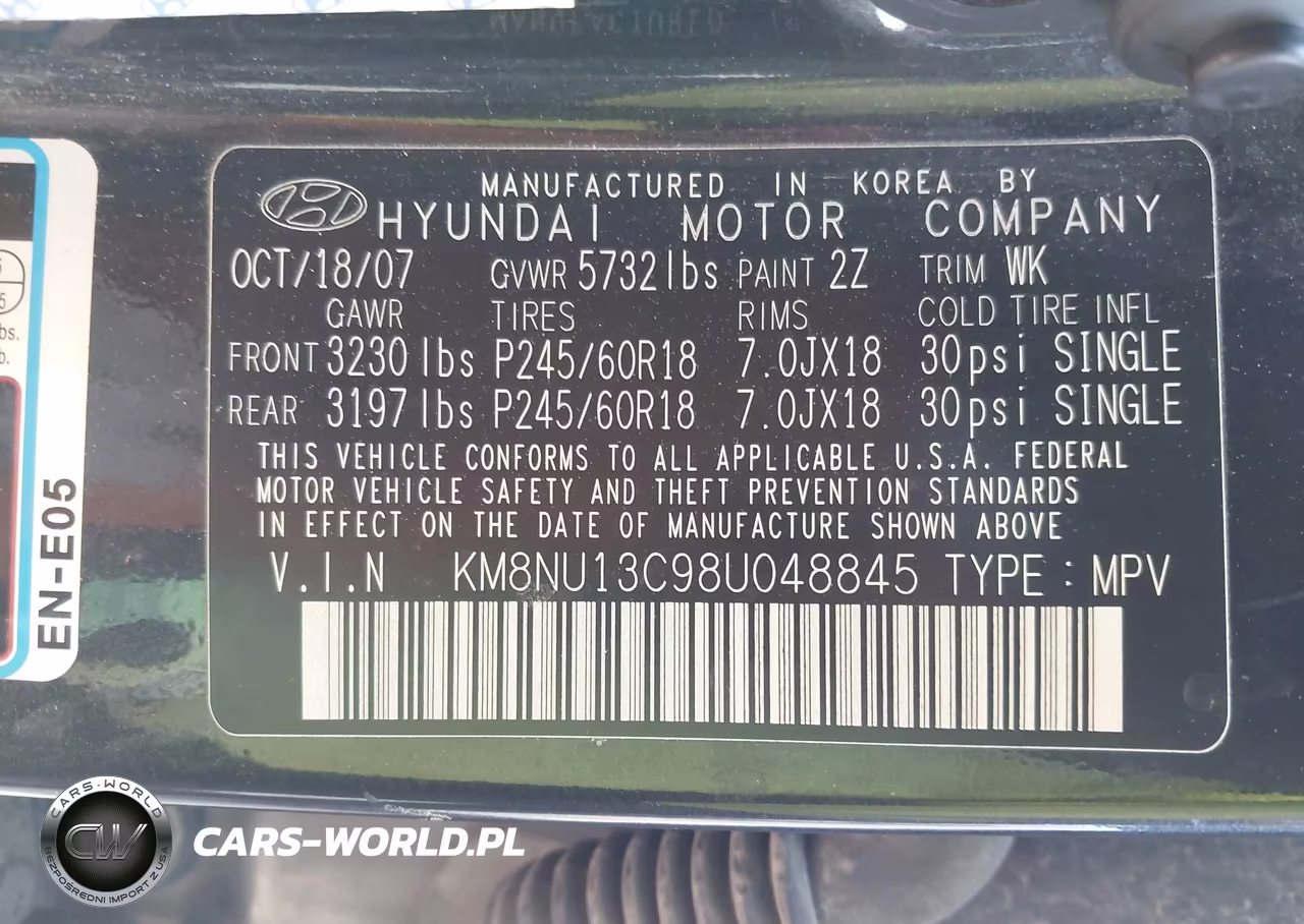 2008 Hyundai Veracruz Gls-Limited-Se VIN:KM8NU13C98U048845 - 9