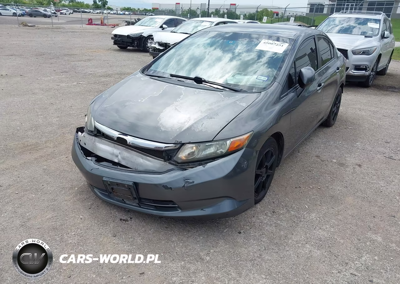 2012 Honda Civic Lx VIN:2HGFB2F50CH598093 - 2