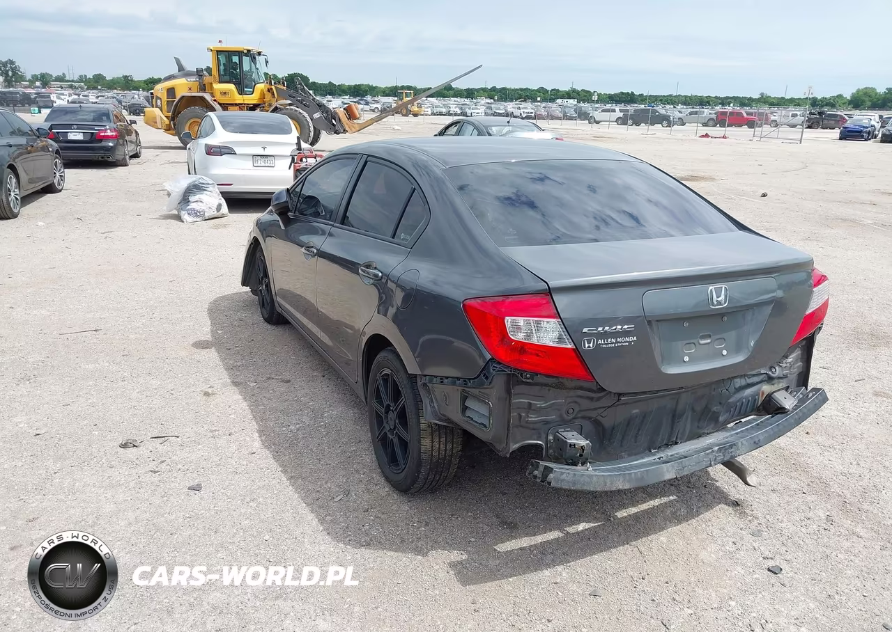 2012 Honda Civic Lx VIN:2HGFB2F50CH598093 - 3