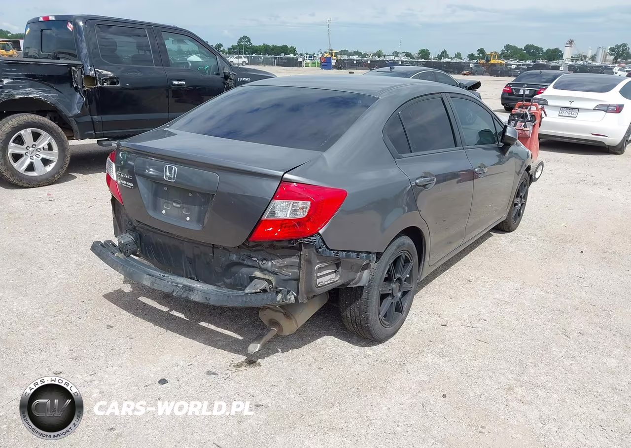 2012 Honda Civic Lx VIN:2HGFB2F50CH598093 - 4