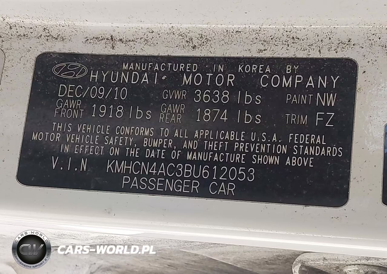 2011 Hyundai Accent Gls VIN:KMHCN4AC3BU612053 - 9