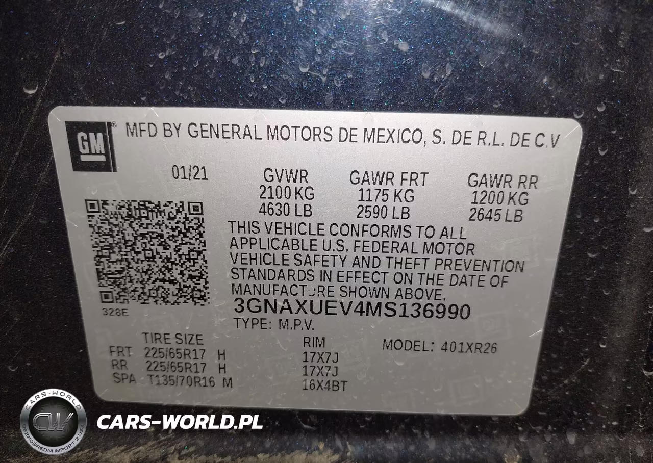 2021 Chevrolet Equinox Awd Lt VIN:3GNAXUEV4MS136990 - 9